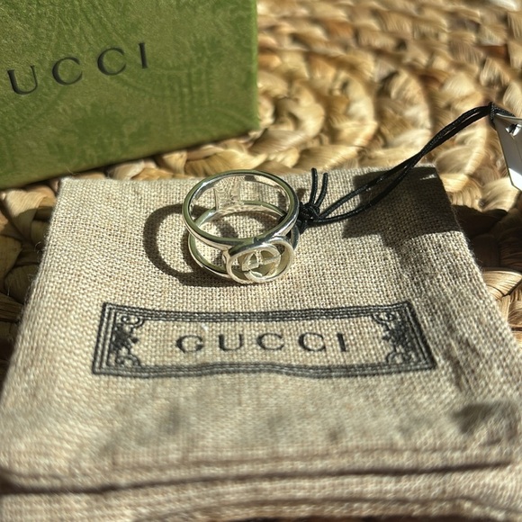 Gucci Jewelry - Gucci Silver Ring with Iconic Logo